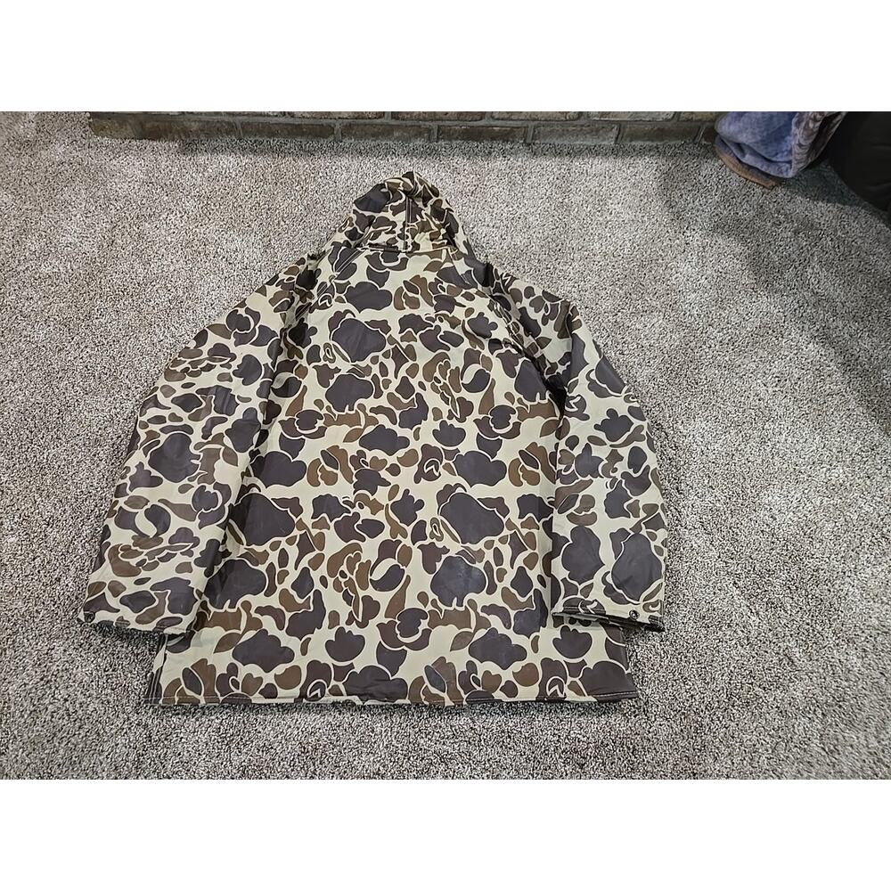 Winchester NOS Vtg 80s Frog Skin Camo Duck Hunting Parka Jacket Mens Sz Large - Picture 12 of 12